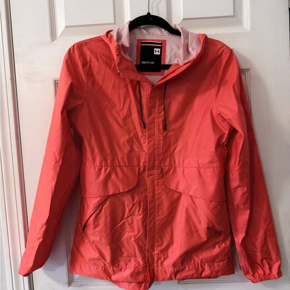 Under Armour Storm Gear Wind breaker in Neon pink, small